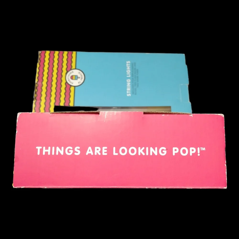 🆕️Poptimism! Set of 2 Indoor/Outdoor 20 Multi Color Popsicles String Lights NWT